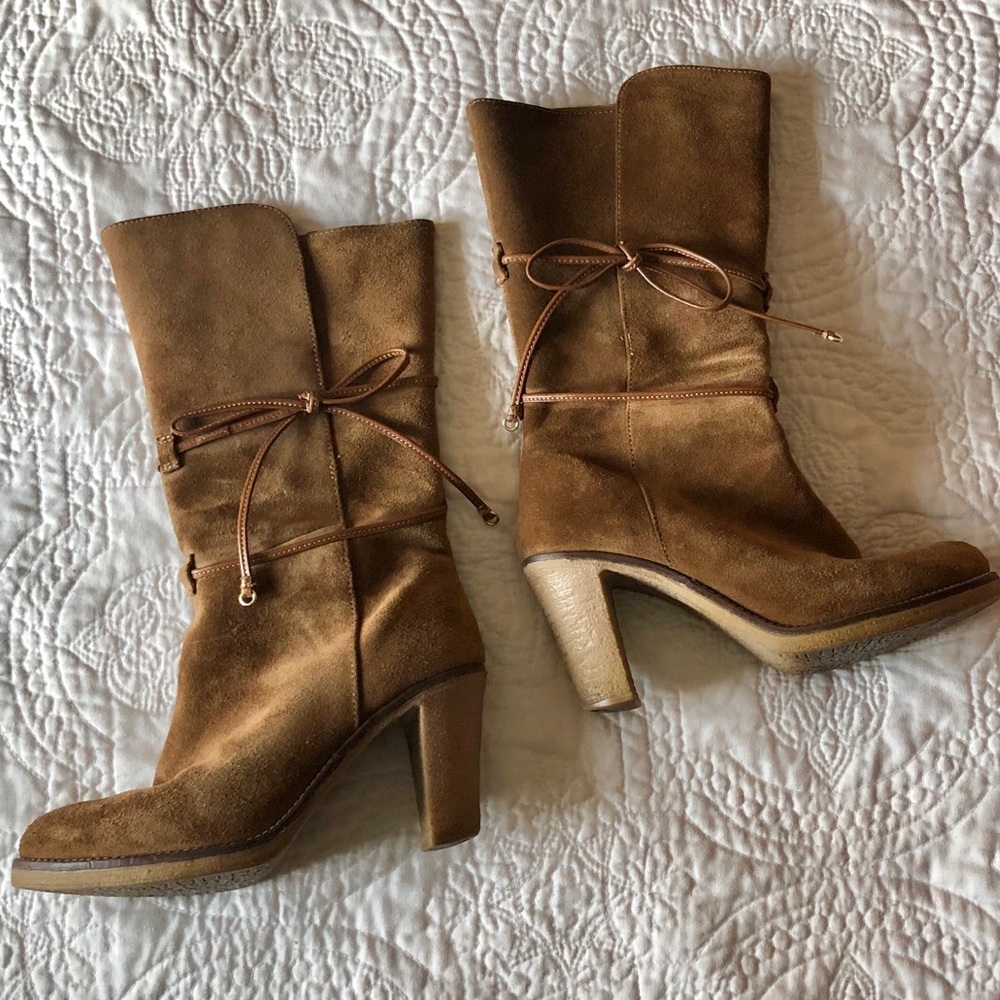 COPY - Johnston & Murphy Brown Suede Boot- Size 6…